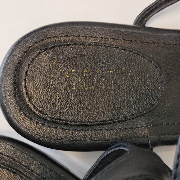 Chanel Interlocking CC Pearl Star Leather Thong Sandals Size 40 - Picture 8 of 13